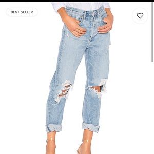 On Hold Agolde 90s Mid Rise Loose Fit in Fall Out